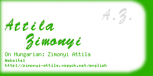 attila zimonyi business card